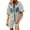 Light Blue, variant on Vetsdori Womens Short Sleeve Mini Dresses Striped Sundress Summer Casual Button Beach,Mujer Polo Dress for Ladies Collared