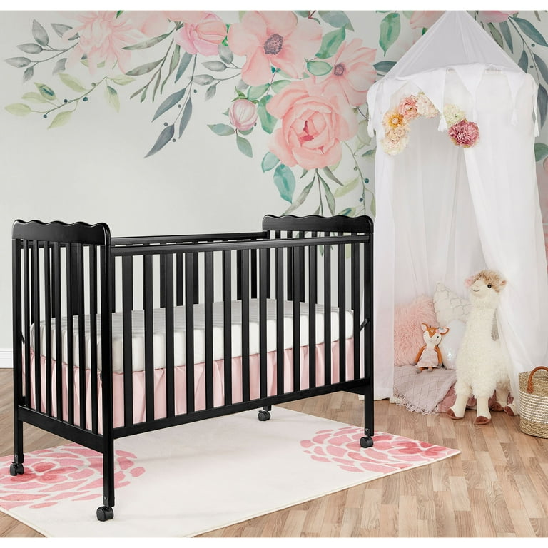 Free Shipping Dream On Me Classic 3 in 1 Convertible Crib Black Walmart