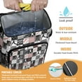thumbnail image 2 of Travel Cooler Bag - Baseball Patchwork Pattern Camping Beer Cooler Backpack with Bottle Opener- Waterproof Insulated Picnic Backpacks - Cooler Bag for Beach, 2 of 6