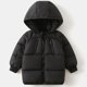 thumbnail image 1 of Chaquetas y abrigos casuales con capucha de manga larga para niños, de color sólido, de alta gama, para otoño e invierno, gruesa, de manga larga, de poliéster., 1 of 6