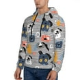 thumbnail image 3 of Wukai Dog Print Men Hoodies Fleece Sweatshirts Long Sleeve Sweaters Pullover Fall Outfits Winter Clothes-3X-Large, 3 of 7