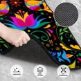 thumbnail image 3 of Zufioo Mexican Flower Traditional1 Print Car Floor Mats Four-piece Set, Car Interior Accessories - Corrosion-resistant, Non-Slip, Suitable for Cars, Trucks, Vans, 3 of 7