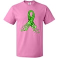thumbnail image 3 of Inktastic Mental Health Awareness Ribbon with Green Hearts T-Shirt, 3 of 5