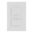 thumbnail image 1 of Placa Interruptor Doble 3 Vias Leviton Blanco 12X8.5X3.5Cm, 1 of 3