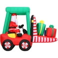 thumbnail image 6 of Fraser Hill Farm 6 ft Pre-Lit Inflatable Santa in Fork Lift, FHFFORKLIFT081-L, 6 of 10