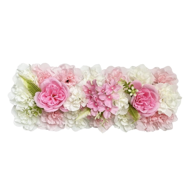 Panel de flores artificiales Macarena centros de mesa boda blanco rosa