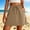 *Khaki, variant on Women's High Waist Drawstring Mini Skirt with Pockets,Casual Summer Skirt Red,Women's Plus XXL