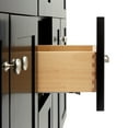 thumbnail image 5 of Ariel Hamlet 61 In. Double Rectangle Sink Vanity With White Quartz Countertop In Black, 5 of 11