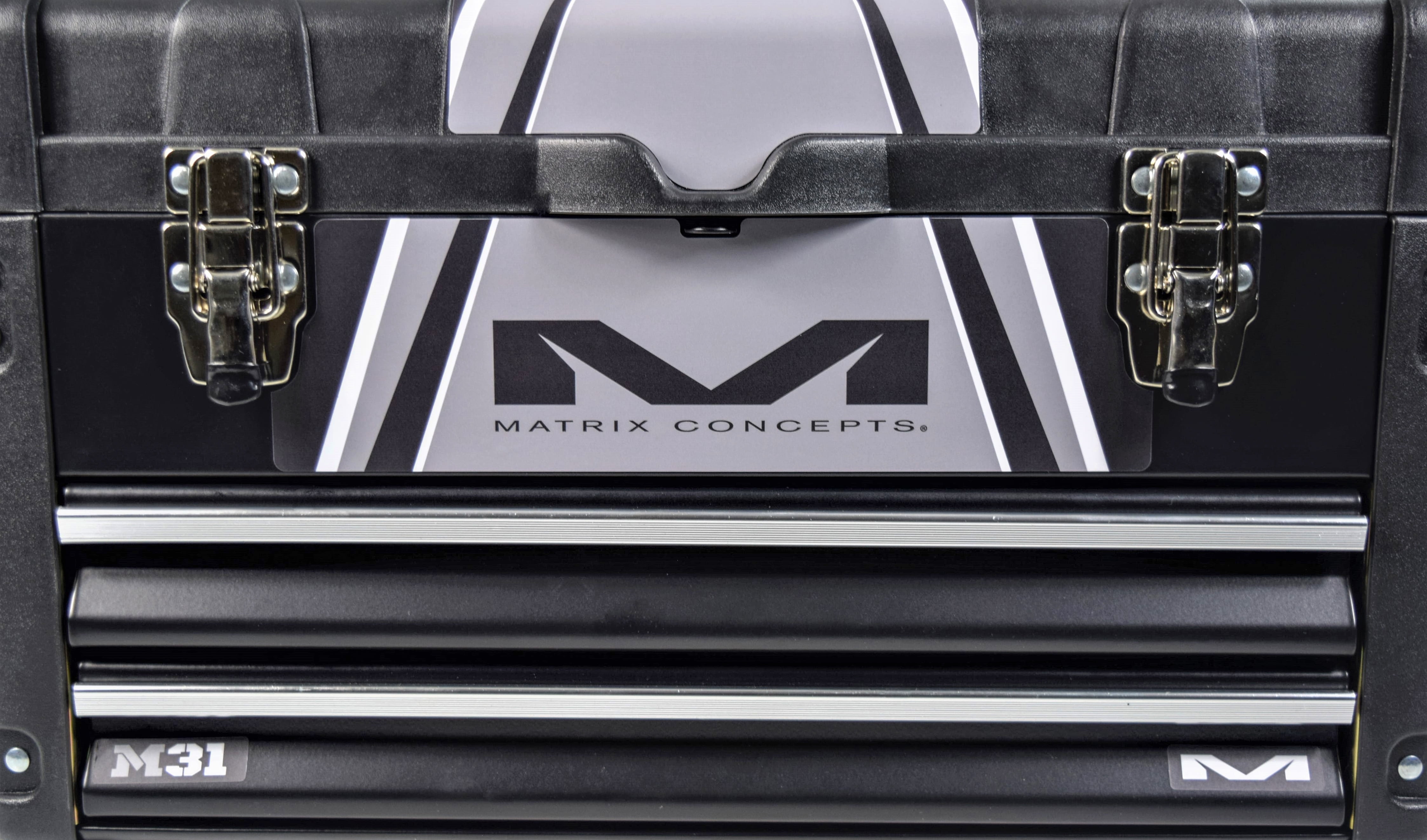 Matrix Concepts M31-401 M31 WORX 2 Drawer Tool Box Black/Silver ...
