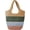 C, variant on Kukuzhu Women Straw Tote Bag Fashion Large Handmade Woven Colorful Summer Handbag Large Beach Holiday Bag