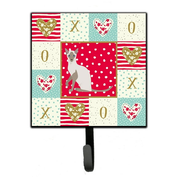 Siamese Modern Cat Love Leash or Key Holder