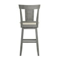 thumbnail image 4 of Weston Home Sheena Bar Stool with Swivel, Antique Grey, 4 of 5