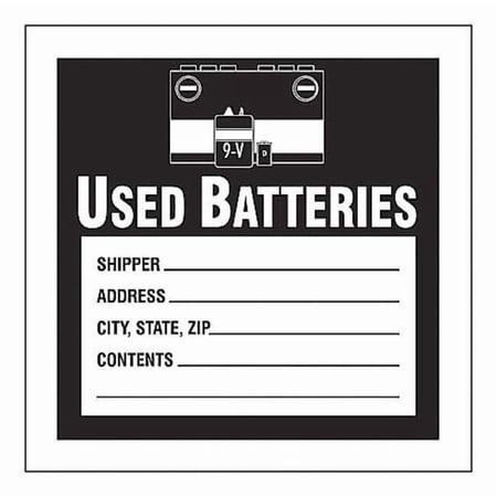 DOT Handling Label, Shipper_Address_City, State, Zip_Contents_, Paper, 4" W MHZW32PSC