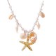 thumbnail image 1 of Collar de Estrella de mar y caracola yuxing Perla sintética amarillo, 1 of 5