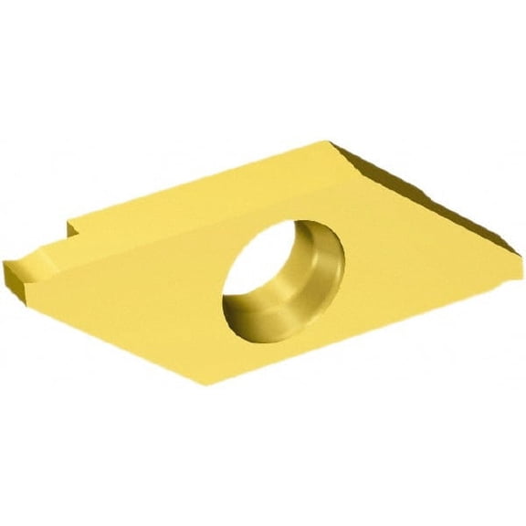 Sandvik Coromant 3MAG MAG Grade 1025, 0.75mm Cutting Width Carbide Grooving Insert 2.5mm Max Depth of Cut, Right Hand, 0.05mm Corner Radius, TiAlN/TiN Finish