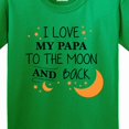 thumbnail image 4 of Inktastic I Love My Papa to the Moon and Back Youth T-Shirt, 4 of 5