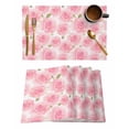thumbnail image 2 of Pink Flower Roses Texture Table Runner Kitchen Dining Table r Tablecloth Holiday Wedding r Table Runner, 2 of 7