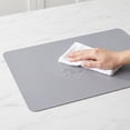 thumbnail image 4 of Unique Bargains 6 Pack Faux Leather Placemats for Kitchen Dining Table Decor Light Gray 17"x12", 4 of 7