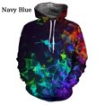 thumbnail image 3 of Sudadera con capucha con estampado 3D de fragmentos geométricos para hombre, sudadera con capucha de manga larga informal con patrón hipnótico de vértigo colorido, 3 of 4