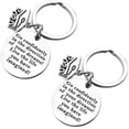 thumbnail image 1 of HTOOQ 2pcs Creative Graduation Keychain Stylish Key Rring Handbag Purse Decor Hanging Pendant Graduation Gift for Decor (Silver) Key Chain Accessory, 1 of 8