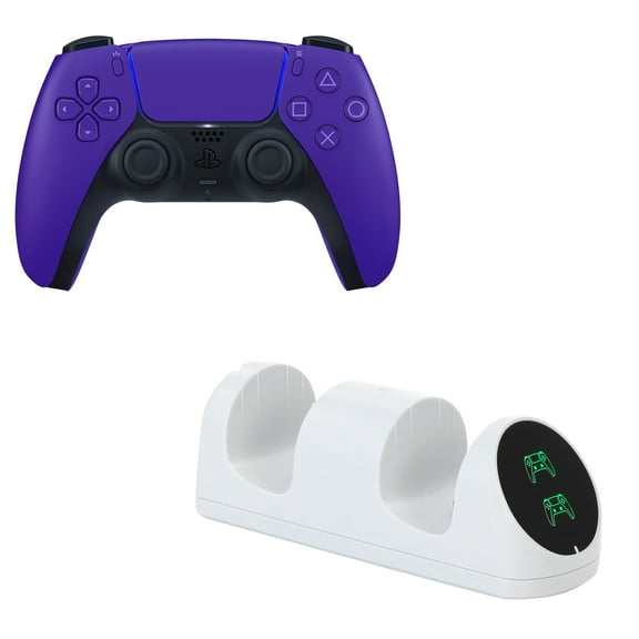 DualSense Controller in Purple with Charging Dock