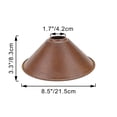 thumbnail image 2 of FSLiving 2-Pack Mini 8.5" Industrial Retro Bulb Guard Rust Hanging Ceiling Semicircle DIY Light Shade Decorative Replacement Lamp Shade for Pendant Light Table Lamp Wall Sconce, 2 of 8