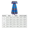 thumbnail image 4 of FYMNSI Robe Mexicaine pour les Femmes Imprimé Floral de l'Épaule Boho Longue Robe Maxi Été Robe de Soleil, 4 of 4