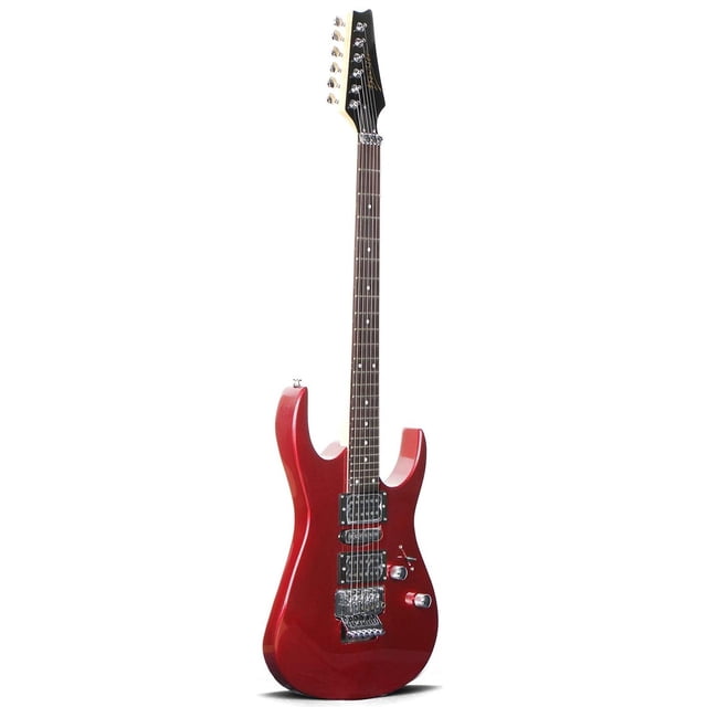 Guitarra Eléctrica Deviser L-g5 Roja, Floyd Rose, Con funda