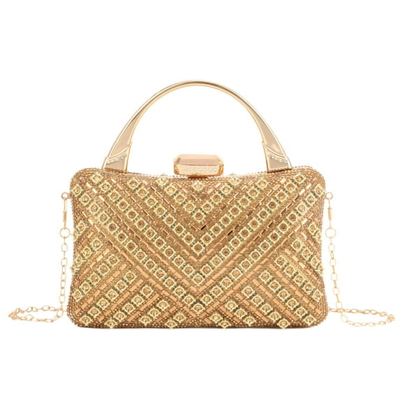 Rhinestone Evening Bags for Women Formal Silver Prom Clutch Gold Multi Color Evening Purse for Cocktail Wedding