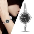 thumbnail image 3 of Reloj de Pulsera, Reloj Analógico para Mujer, Correa de Aleación de Cuarzo Redonda Analógica para Mujer, Reloj de Pulsera Abierto, Reloj de Pulsera, Reloj de Cuarzo núsmeros, 3 of 7