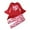 Red, variant on Edvintorg 2-7 Years Valentine's Day Gifts Toddler Baby Girl Clothing Sets Trumpet Sleeve Top Pants Pattern Two-Piece Set Loungewear Children Clothes Girl
