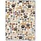 thumbnail image 1 of LHSHID Dog Paw Bones Print Blanket Soft Flannel Fleece Throw Blankets for Sofa Couch Bedroom 60x80in, 1 of 6