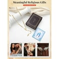 thumbnail image 5 of FaithHeart Virgin Mary Rosary Necklace for Women 14K Gold Plated Stainless Steel Dainty Blessed Bead Catholic Christian Church Jesus Cross Necklace with Pray Card Mothers Day Jewelry Gift for Mom, 5 of 9