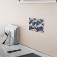 thumbnail image 5 of Yayeee Toggle Light Switch Wall Plate 2-Gang 4.56"x4.48" Decorative Outlet Cover, Blue Wave Pattern, 5 of 7