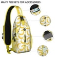 thumbnail image 2 of Crossbody Sling Backpack for Women Men Yellow Bananas Banana Fruit Shoulder Sling Crossbody Casual Chest Bag for Travel Sports Running Hiking, 2 of 5