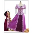 thumbnail image 1 of Disfraz de princesa Rapunzel enredado para mujer, disfraz de fiesta de Halloween, carnaval, Rapunzel, color morado, 1 of 3