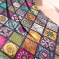 thumbnail image 3 of Multicolor Ethnic Mandala Pattern Blanket,Comfortable Soft Flannel Throw Blanket,All Season,Warm Lightweight Blankets for Sofa Bed Couch Living Room Chair,40"x50", 3 of 4