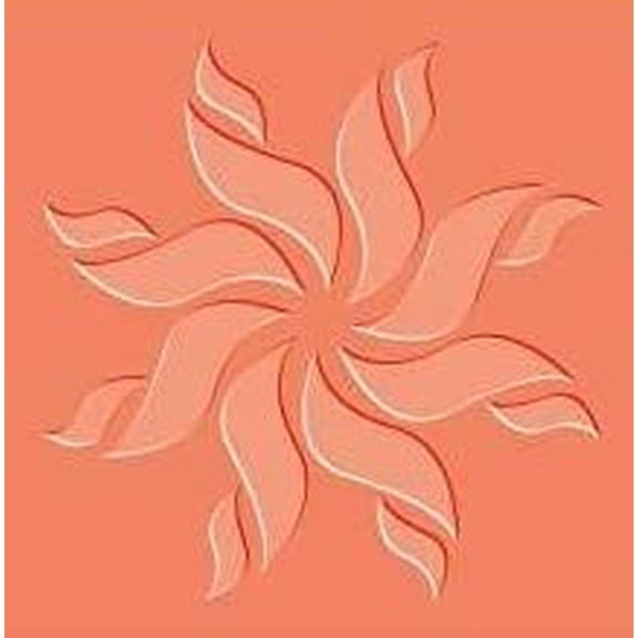 FineArt Texture Stamps Flower Design Polymer Fabric, Clay Molding Mat 3.5 cms