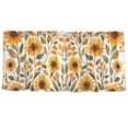 thumbnail image 7 of Yayeee Kitchen Curtains Tier Set of 2 Light Filtering 57"x24" Over Sink Window Panels, Watercolor Sunflowers, 7 of 7