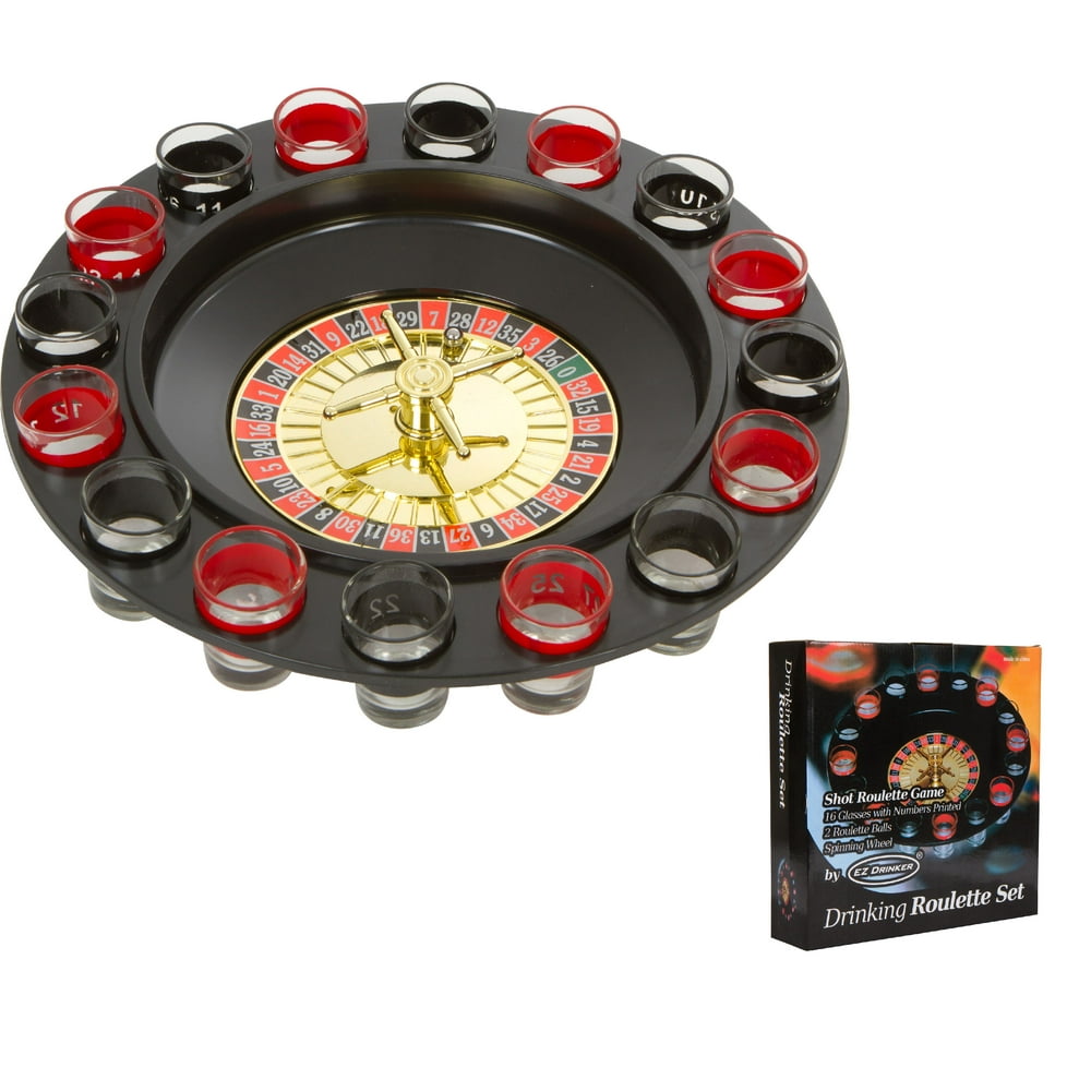 16pc Shot Roulette Game Set Shot Spinning Drinking Game By EZ Drinker