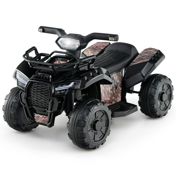 Gymax 6V Electric Children Toy Car w/Music & Story Function USB Front Storage Basket Black