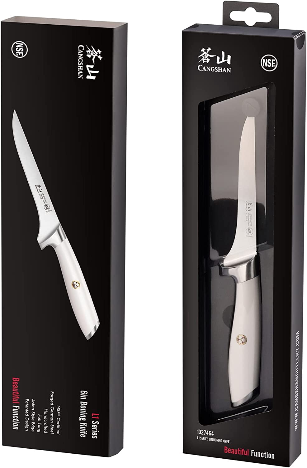 Cangshan L1 Series 1027464 German Steel Forged 6" Boning Knife