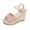Pink, variant on Women's Fashion Casual Summer Arrival Solid Color Trendy Versatile High Heel Sandals Black 5