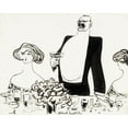 thumbnail image 3 of Albert Engström 14x12 Black Modern Framed Museum Art Print Titled - Speech to the Ladies (1906), 3 of 5