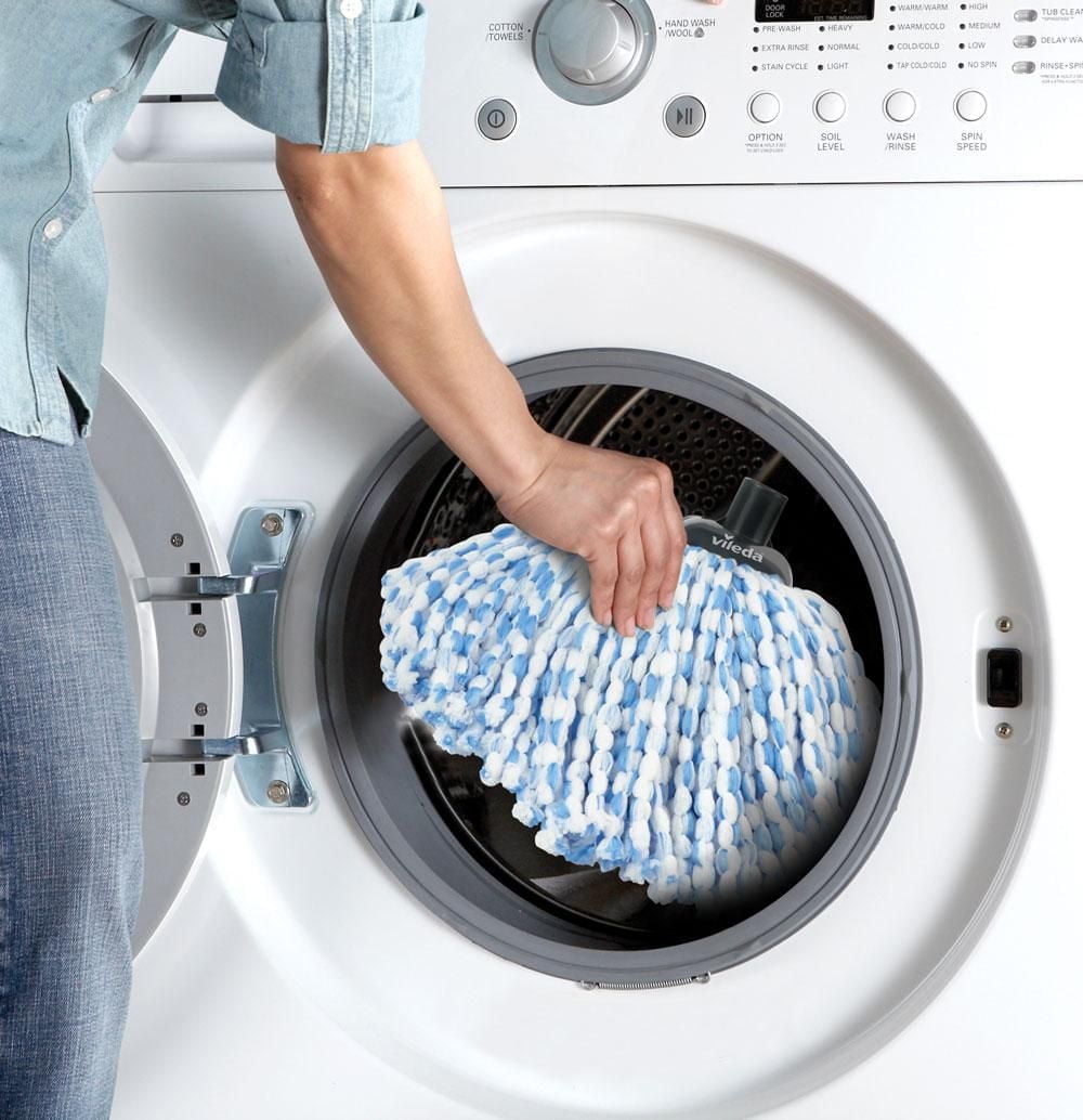 Vileda SuperMop Head Replacement - Washable and Reusable Microfibre Mop Refill, 1 Piece