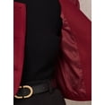 thumbnail image 4 of DARING DIVA Women's Tweed Short Jacket Crewneck Cropped Blazer L Red, 4 of 6