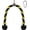 Yellow&Black-27'', variant on Deluxe Tricep Rope Pull Down , 27 & 36 Inch Rope Length, Easy to Grip & Non-Slip Attachment for Gym Workout Exercise