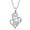 White, variant on Jewelry VerPetridure Mother's Day Female Heart Necklace Exquisite Silver Plated Love Clavicle Chain