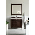 thumbnail image 3 of James Martin Vanities 650-V36-3Ldl Brittany 36" Single Basin Poplar Wood Vanity Set - Grey, 3 of 4