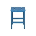 thumbnail image 5 of Polytrends  Laguna Hdpe All Weather Outdoor Patio Foldable Adirondack Chairs With Side Table (3-Piece Set) Pacific Blue, 5 of 7